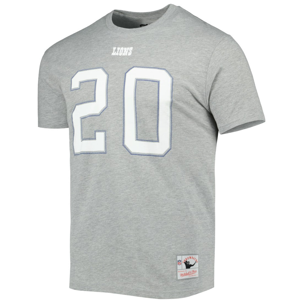 Detroit Lions Barry Sanders  Retired Player Logo Name & Number T-Shirt | NFL Hot