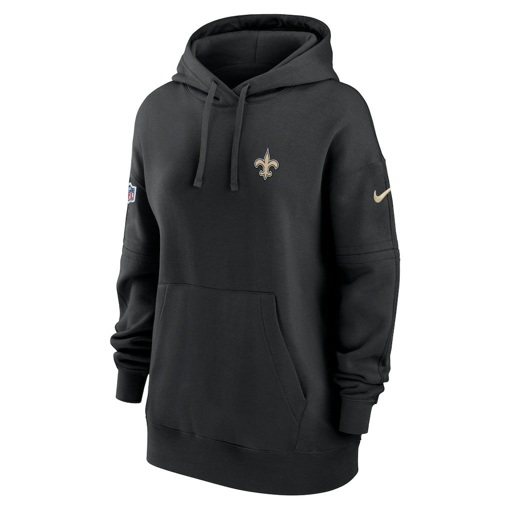 New Orleans Saints Women's 2023 Sideline Club Fleece Pullover Hoodie | NFL Online