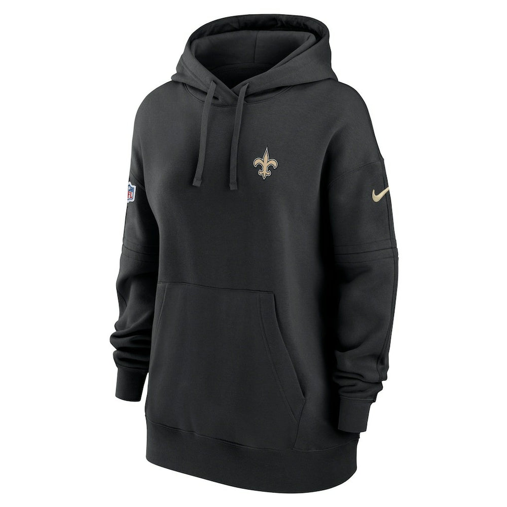 New Orleans Saints Women's 2023 Sideline Club Fleece Pullover Hoodie | NFL Online