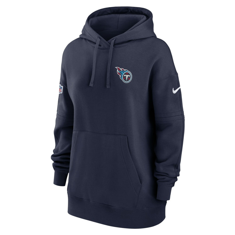 Tennessee Titans Women's 2023 Sideline Club Fleece Pullover Hoodie | NFL Hot