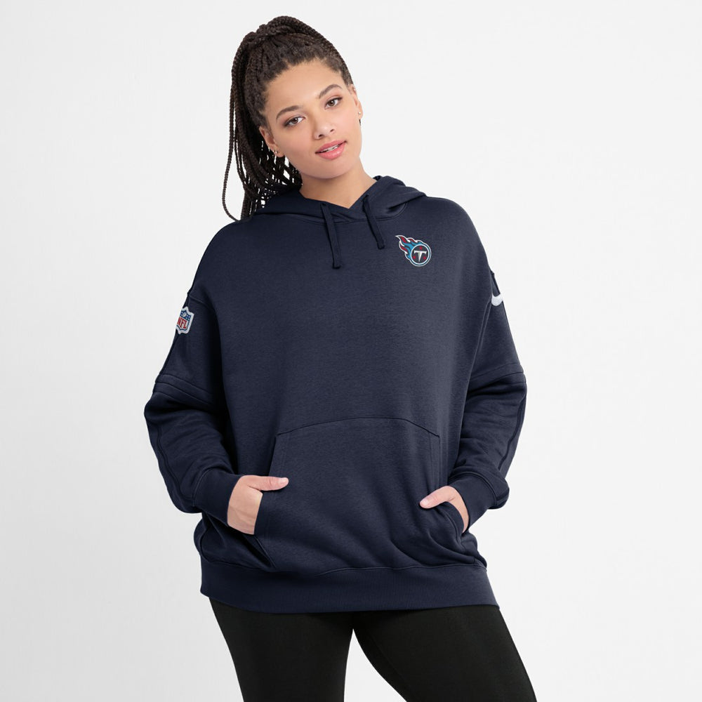 Tennessee Titans Women's 2023 Sideline Club Fleece Pullover Hoodie | NFL Hot