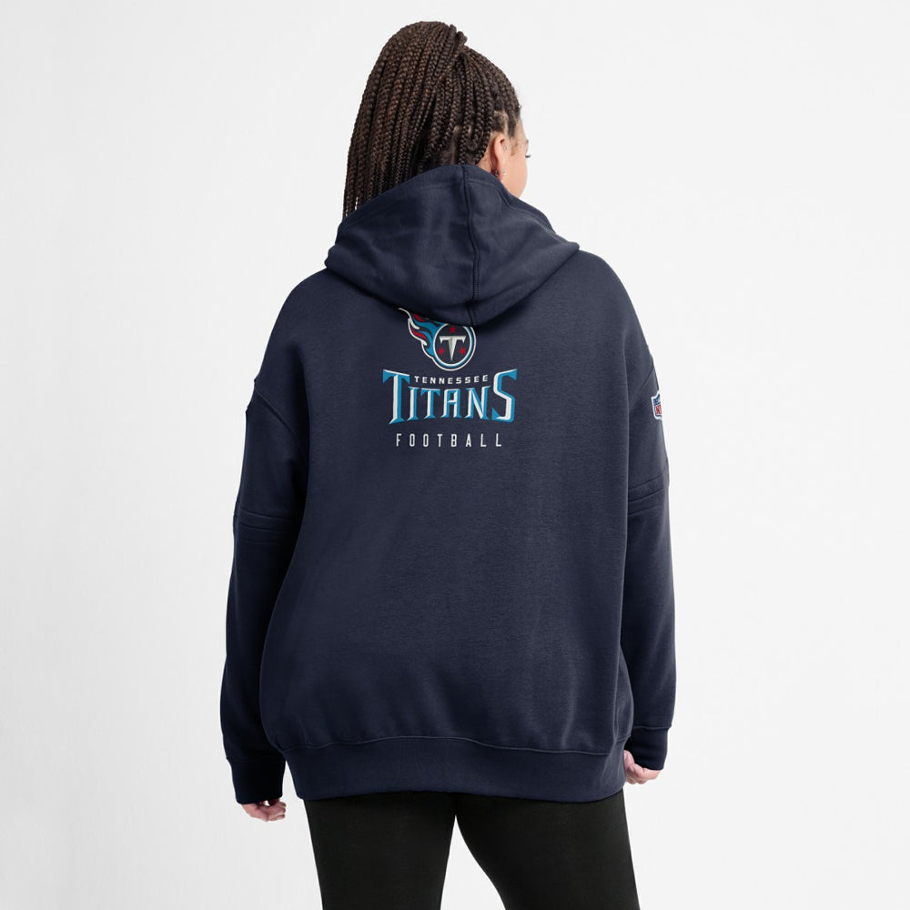 Tennessee Titans Women's 2023 Sideline Club Fleece Pullover Hoodie | NFL Hot