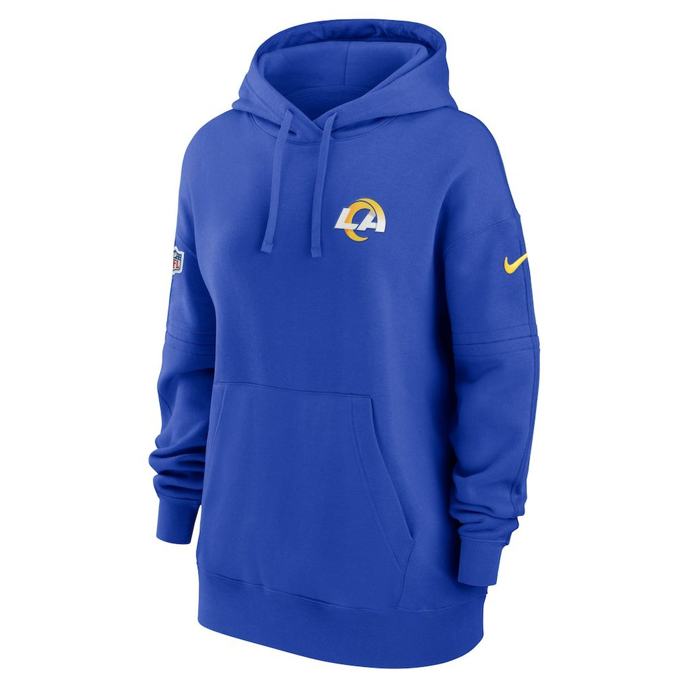 Los Angeles Rams Women's 2023 Sideline Club Fleece Pullover Hoodie | NFL US