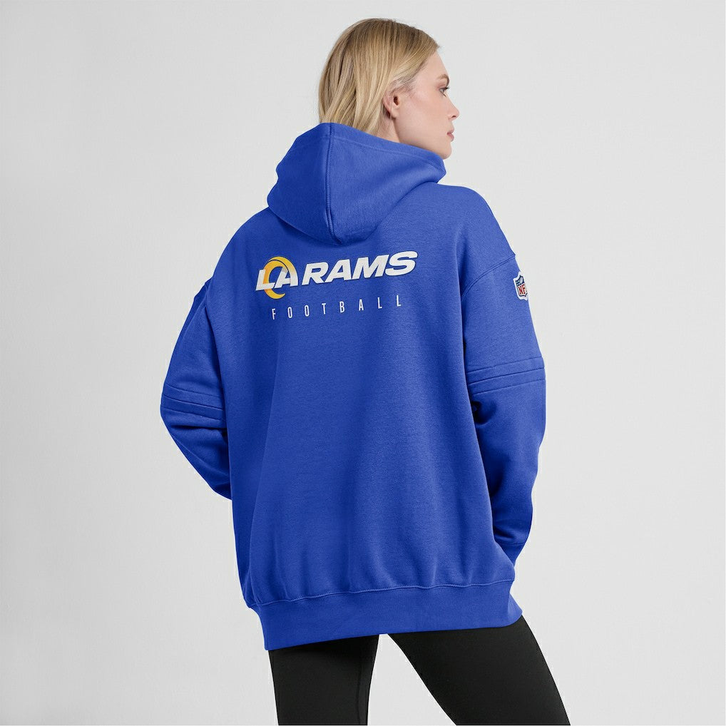 Los Angeles Rams Women's 2023 Sideline Club Fleece Pullover Hoodie | NFL US