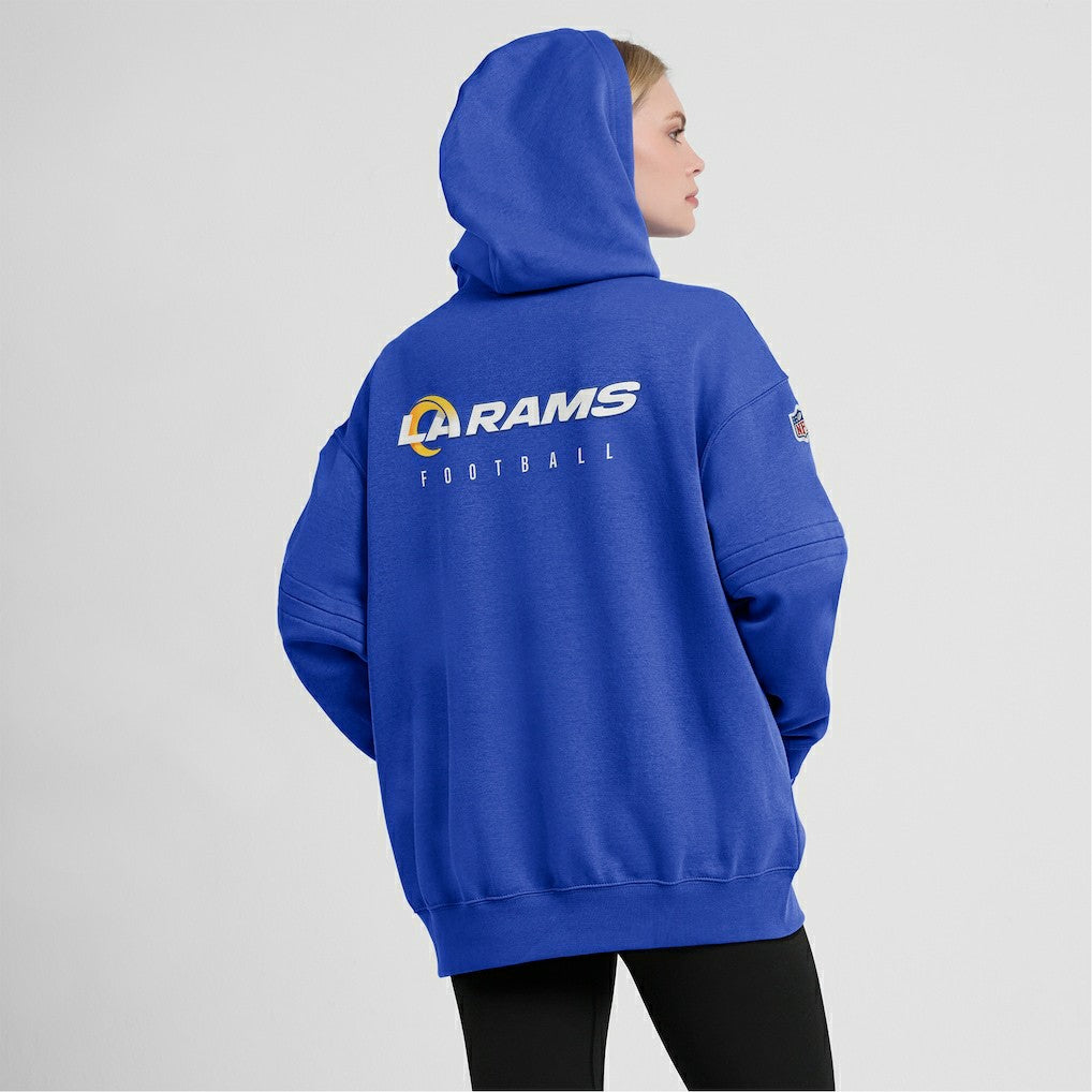 Los Angeles Rams Women's 2023 Sideline Club Fleece Pullover Hoodie | NFL US