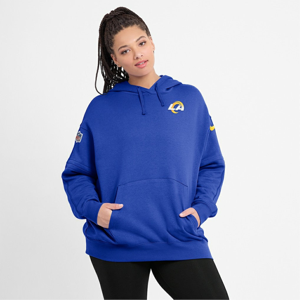 Los Angeles Rams Women's 2023 Sideline Club Fleece Pullover Hoodie | NFL US