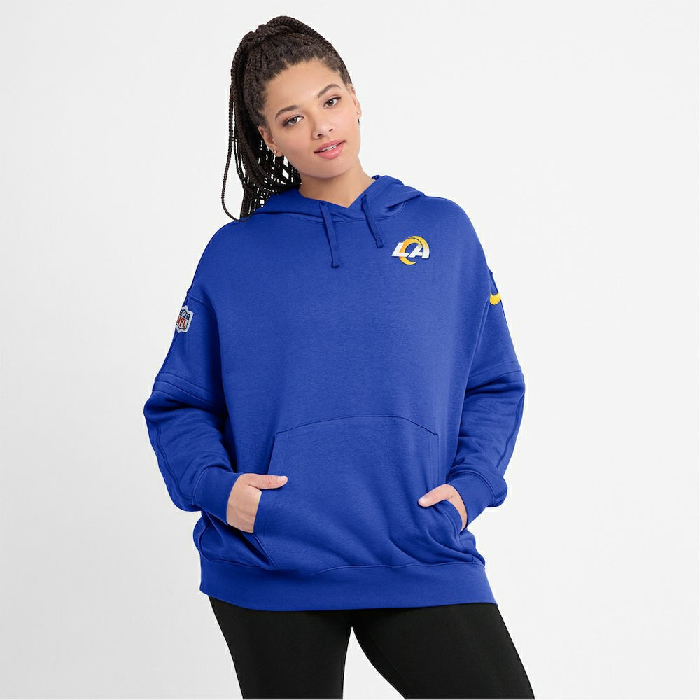 Los Angeles Rams Women's 2023 Sideline Club Fleece Pullover Hoodie | NFL US
