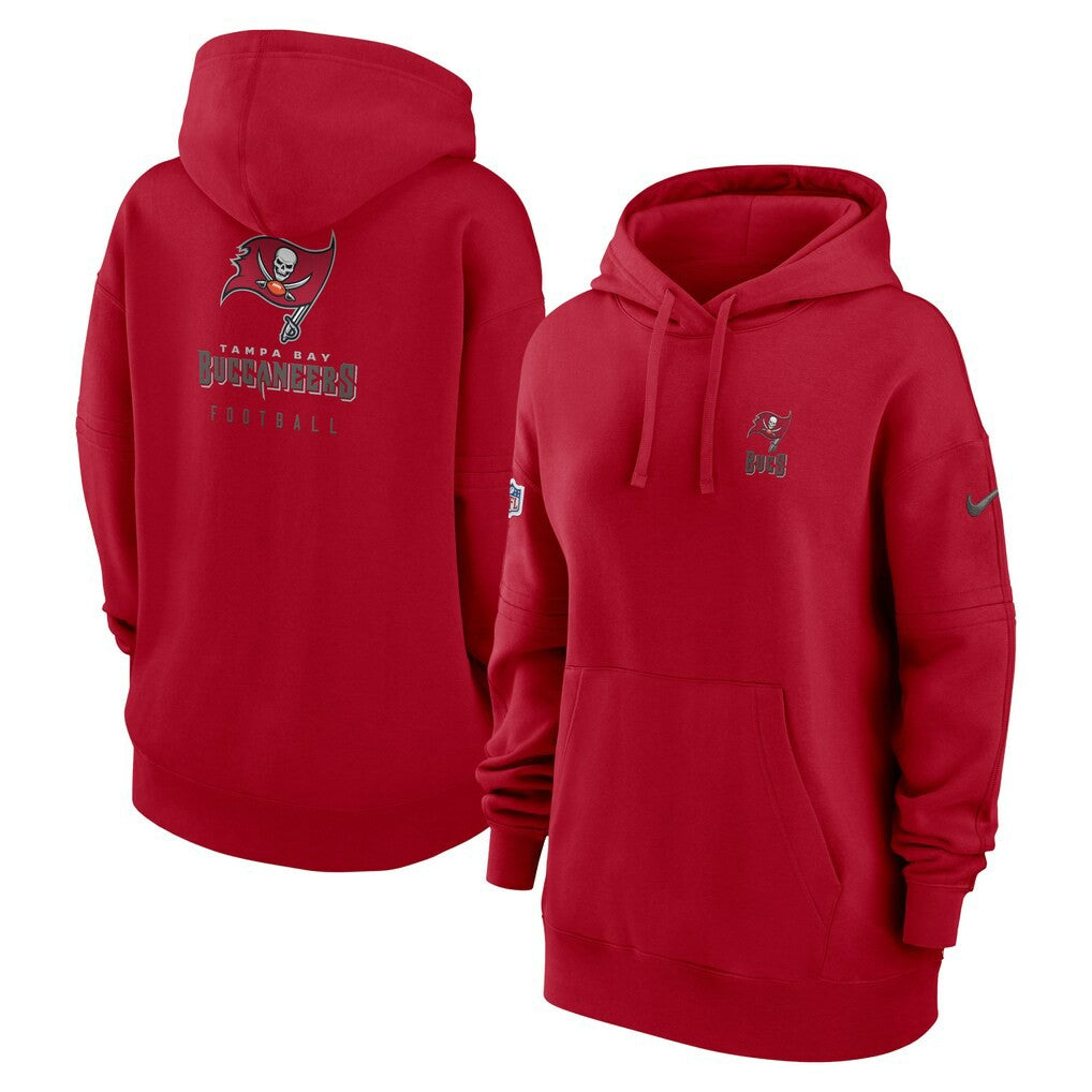Tampa Bay Buccaneers Women's 2023 Sideline Club Fleece Pullover Hoodie | NFL Outlet