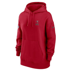 Tampa Bay Buccaneers Women's 2023 Sideline Club Fleece Pullover Hoodie | NFL Outlet