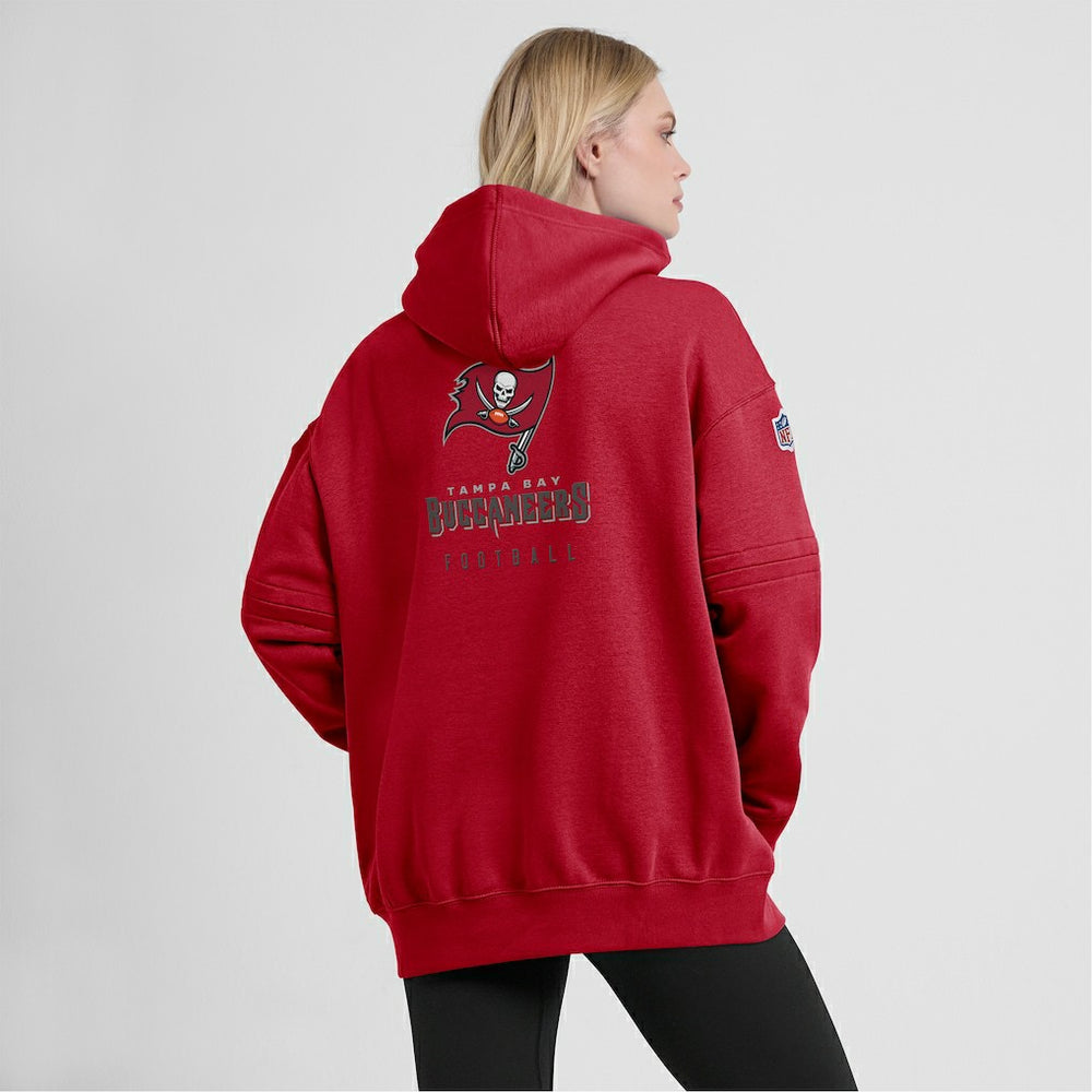 Tampa Bay Buccaneers Women's 2023 Sideline Club Fleece Pullover Hoodie | NFL Outlet
