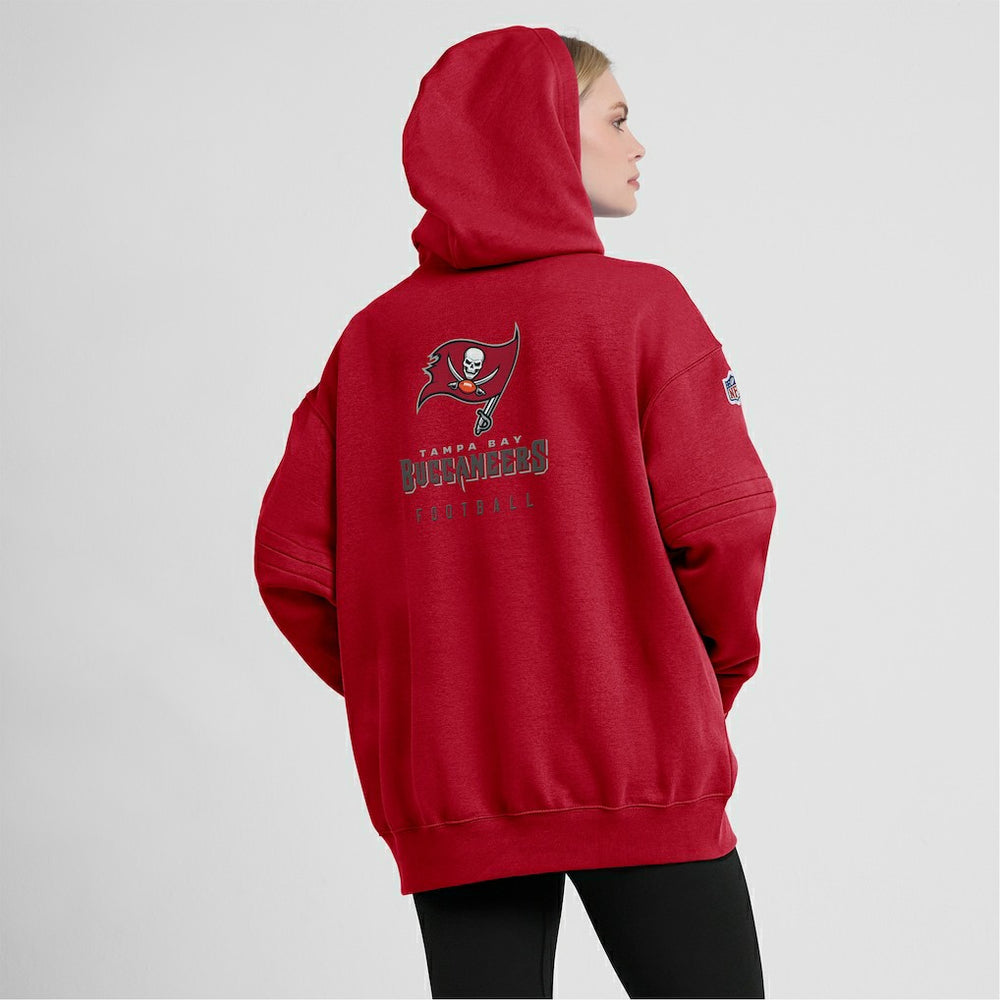Tampa Bay Buccaneers Women's 2023 Sideline Club Fleece Pullover Hoodie | NFL Outlet
