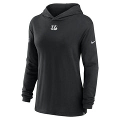 Cincinnati Bengals Women's Sideline Performance Long Sleeve Hoodie T-Shirt | NFL Sale