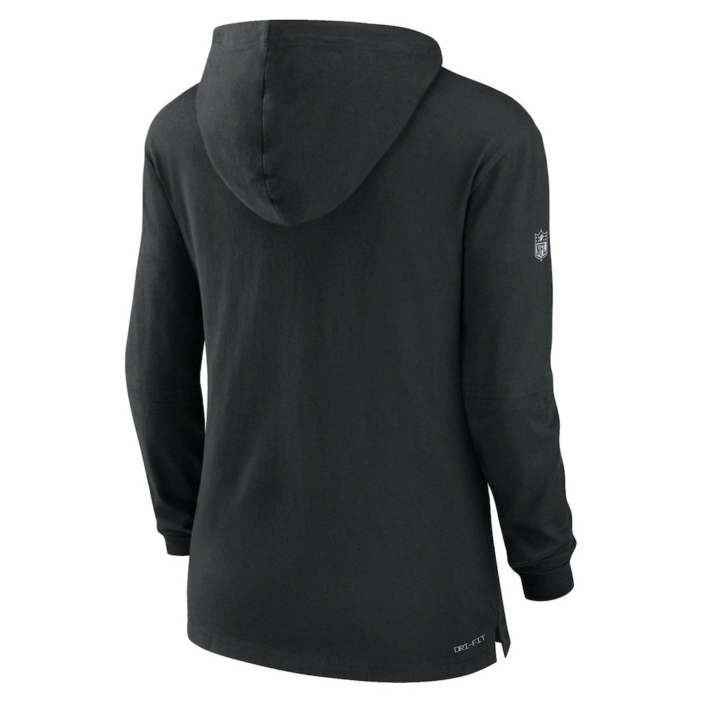 Cincinnati Bengals Women's Sideline Performance Long Sleeve Hoodie T-Shirt | NFL Sale