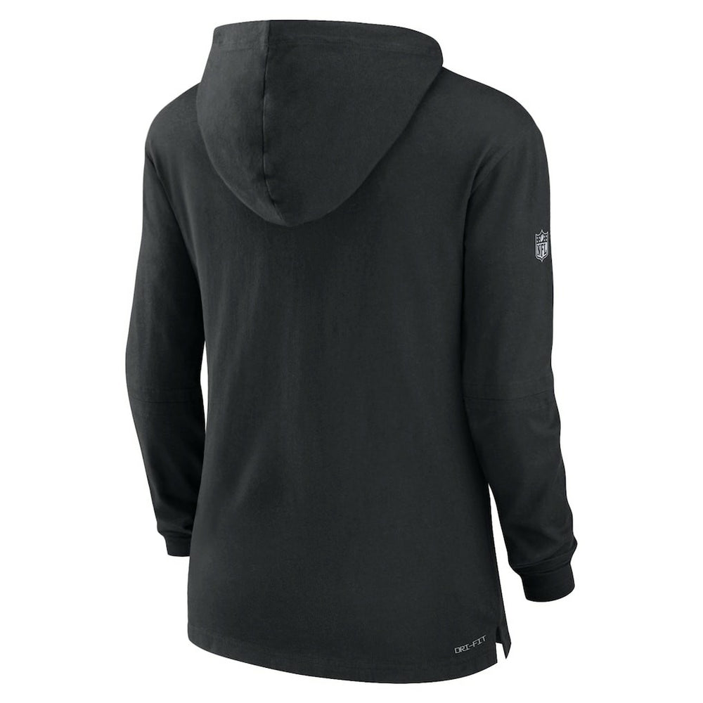 Cincinnati Bengals Women's Sideline Performance Long Sleeve Hoodie T-Shirt | NFL Sale