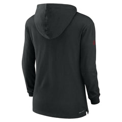 Arizona Cardinals Women's Sideline Performance Long Sleeve Hoodie T-Shirt | NFL Discount