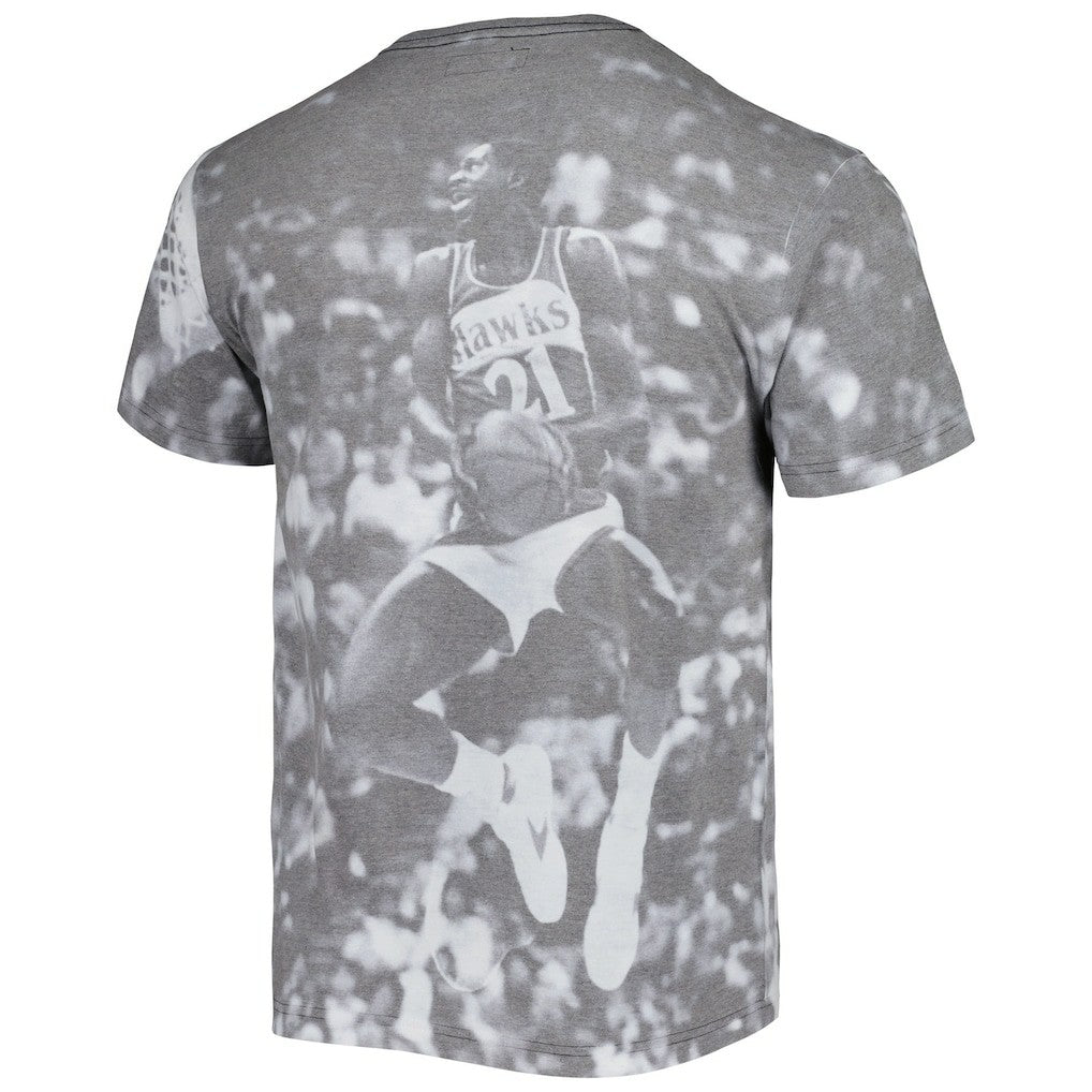 Heather Gray Dominique Wilkins Atlanta Hawks Above The Rim T-Shirt | NBA