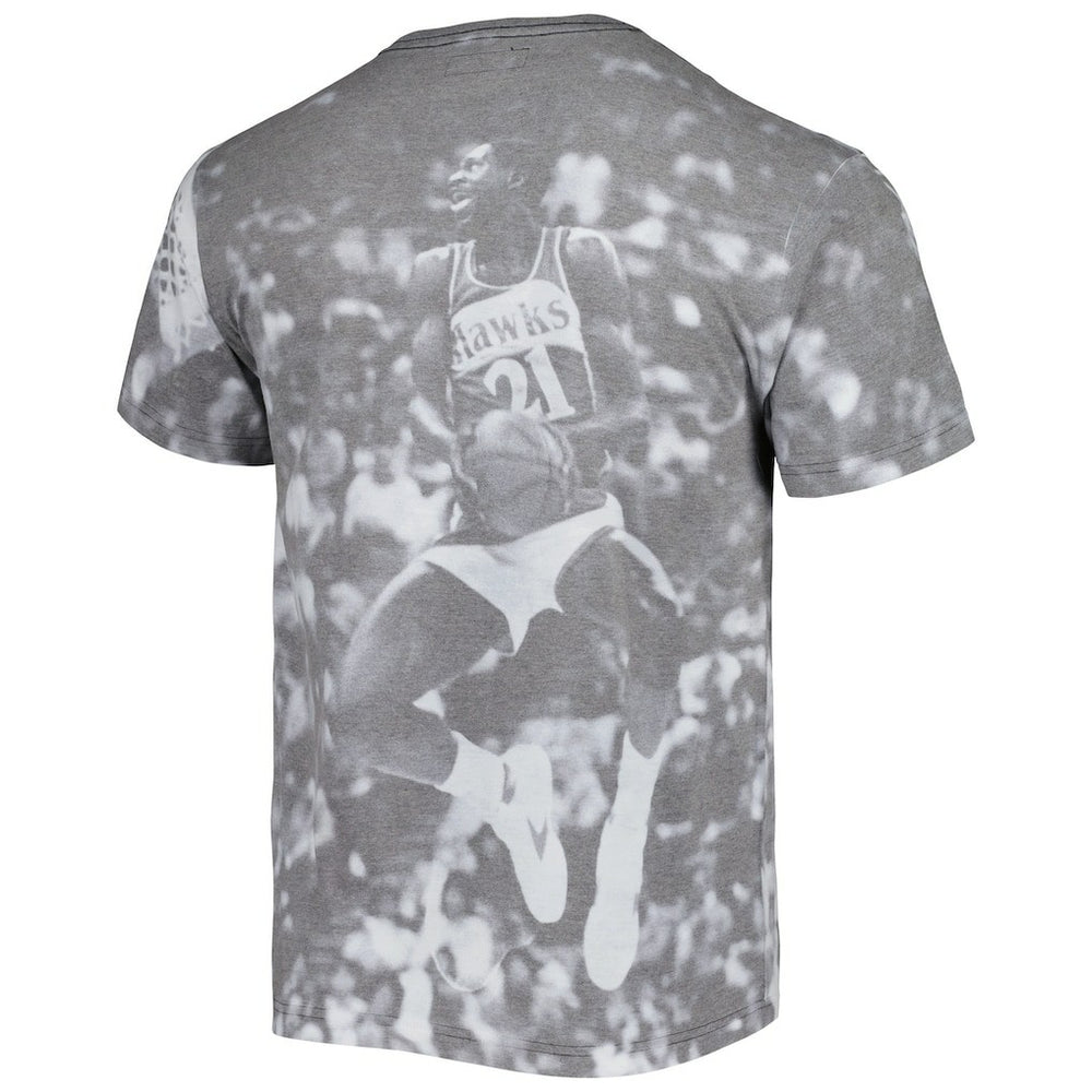 Heather Gray Dominique Wilkins Atlanta Hawks Above The Rim T-Shirt | NBA