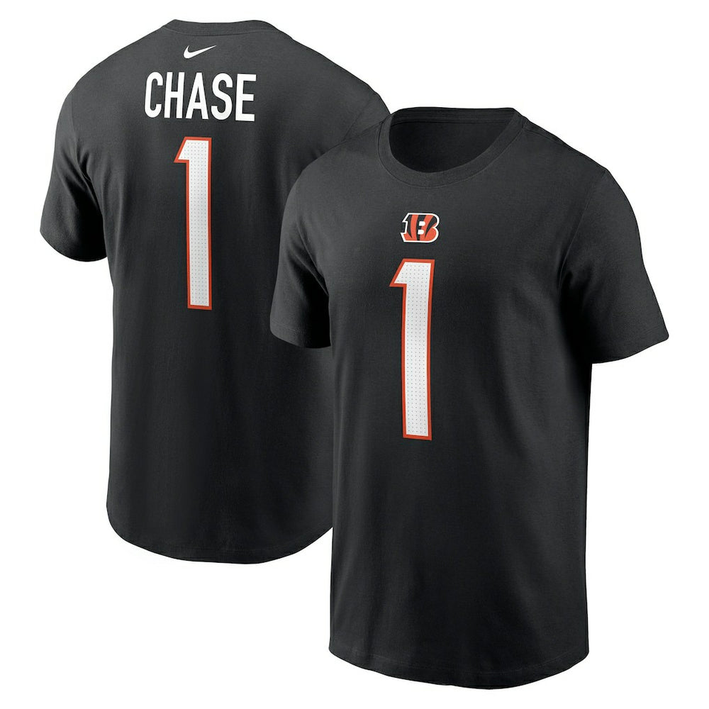 Cincinnati Bengals Ja'Marr Chase  Player Name & Number T-Shirt | NFL Hot