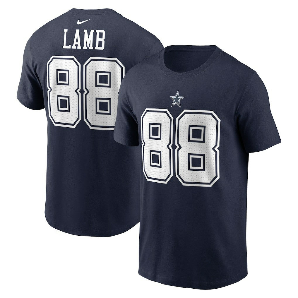 Dallas Cowboys CeeDee Lamb  Player Name & Number T-Shirt | NFL Sale