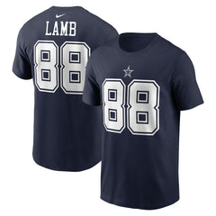 Dallas Cowboys CeeDee Lamb  Player Name & Number T-Shirt | NFL Sale