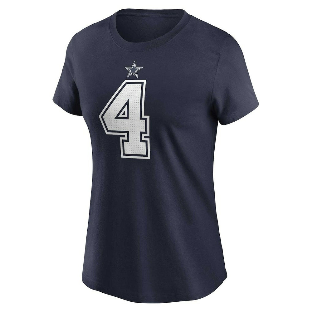 Dallas Cowboys Dak Prescott  Women's Player Name & Number T-Shirt | NFL Online