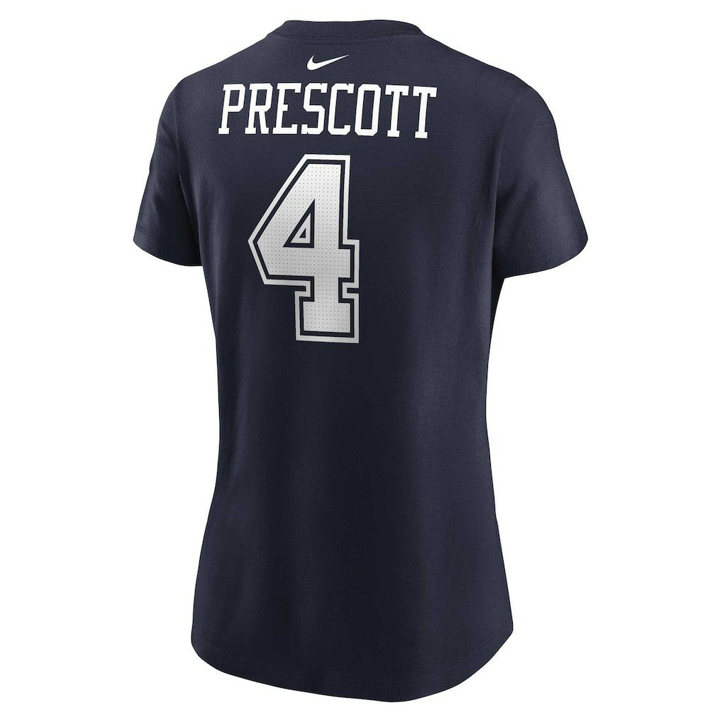 Dallas Cowboys Dak Prescott  Women's Player Name & Number T-Shirt | NFL Online