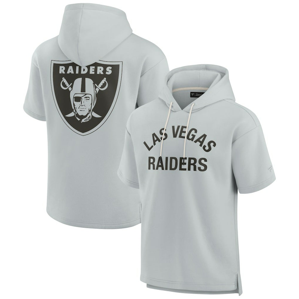 Las Vegas Raiders Unisex Elements Super Soft Fleece Short Sleeve Pullover Hoodie | NFL Hot