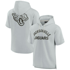 Jacksonville Jaguars Unisex Elements Super Soft Fleece Short Sleeve Pullover Hoodie | NFL Hot