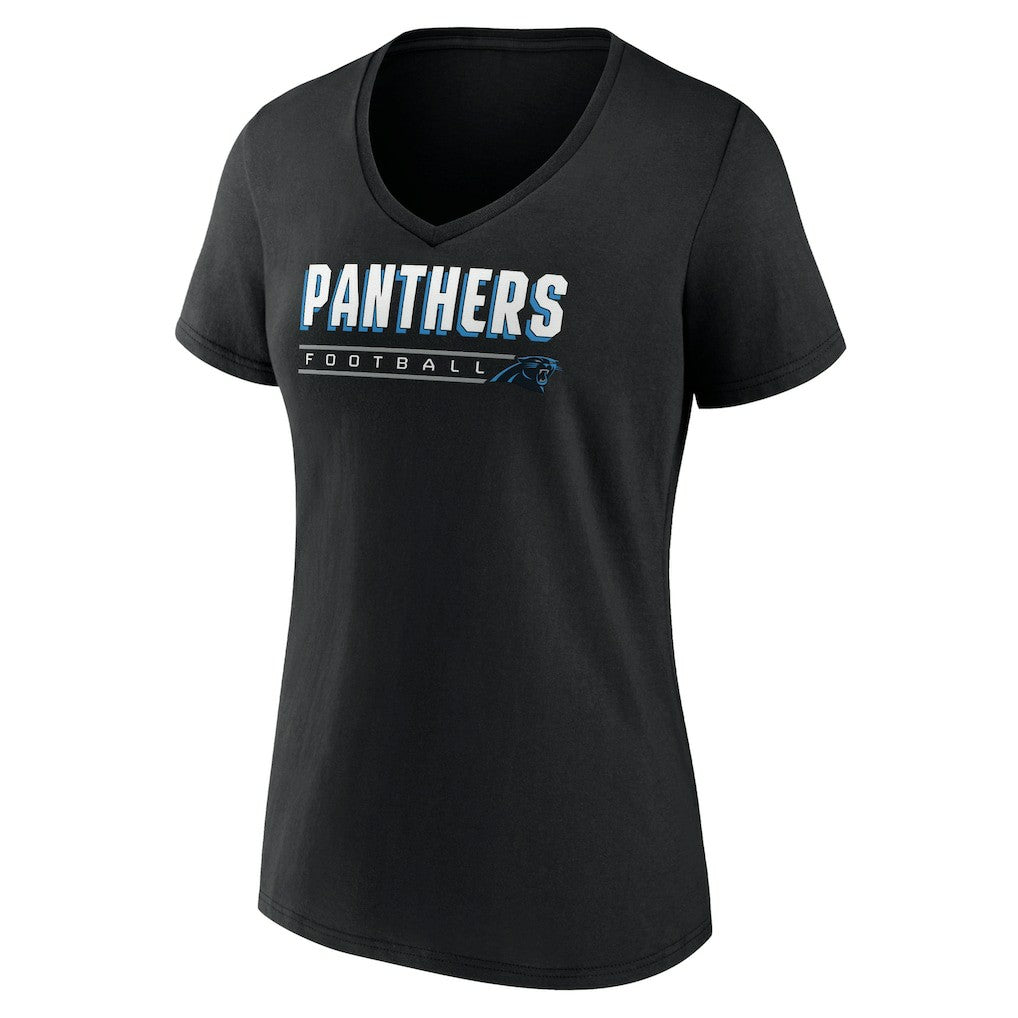 Carolina Panthers Women's Primary Play V-Neck T-Shirt | NFL US