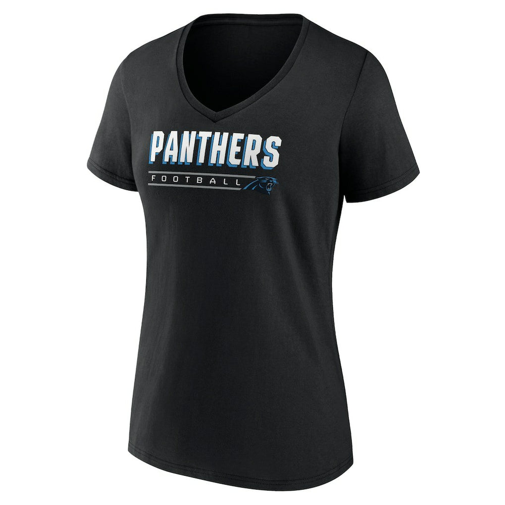 Carolina Panthers Women's Primary Play V-Neck T-Shirt | NFL US