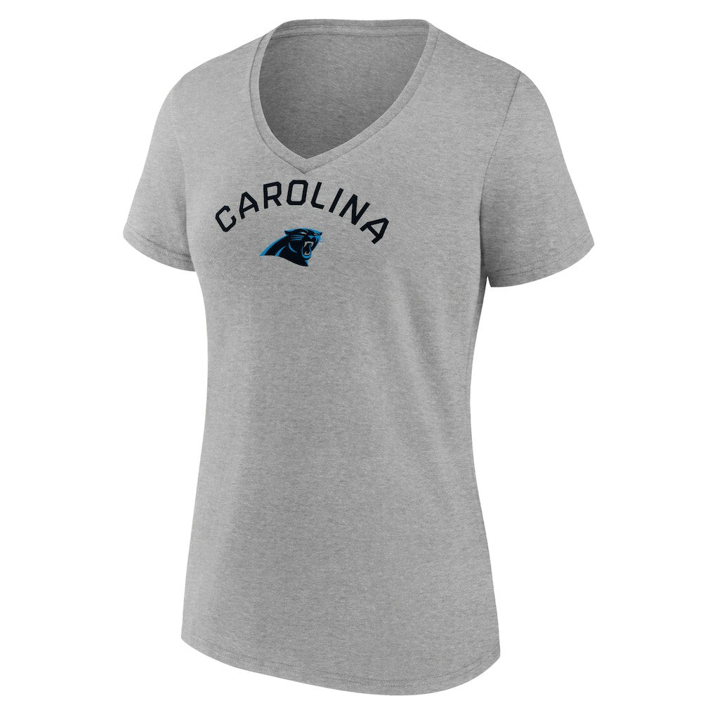 Carolina Panthers Women's Team Arc V-Neck T-Shirt | NFL New