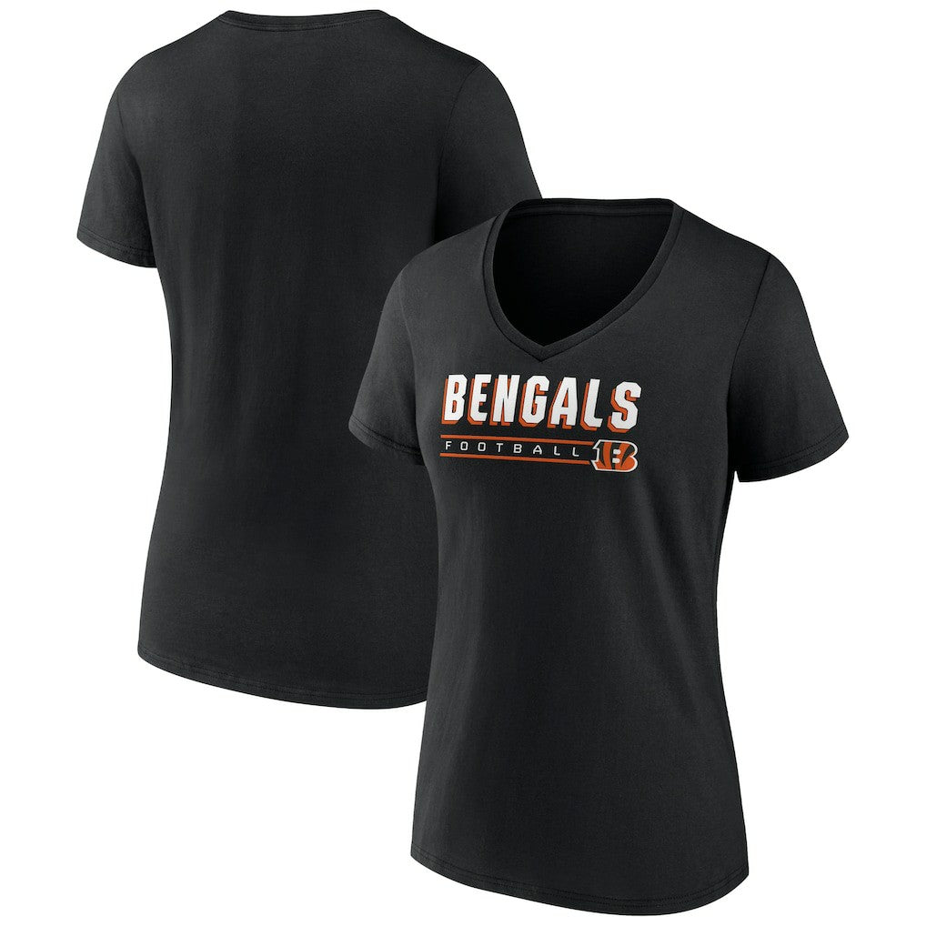 Cincinnati Bengals Women's Primary Play V-Neck T-Shirt | NFL On sale