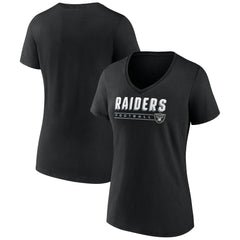 Las Vegas Raiders Women's Primary Play V-Neck T-Shirt | NFL Outlet