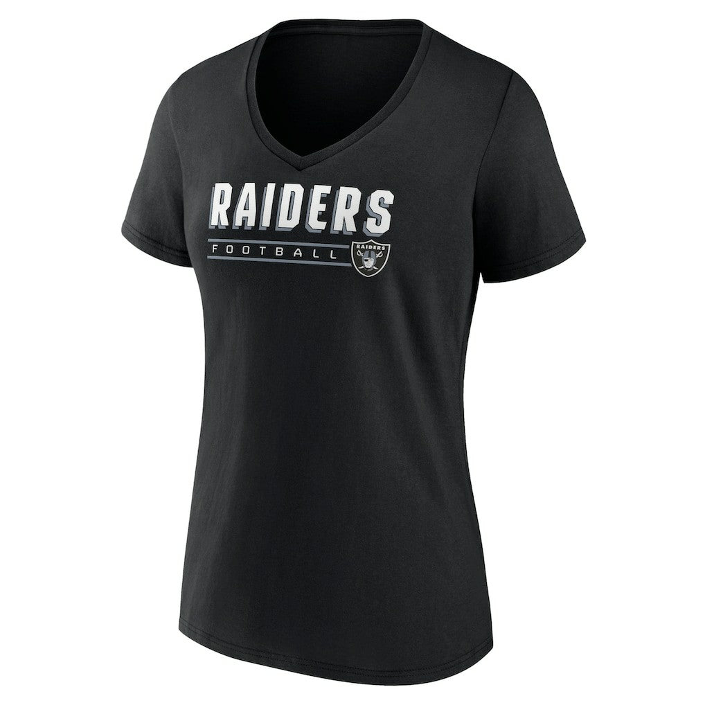 Las Vegas Raiders Women's Primary Play V-Neck T-Shirt | NFL Outlet