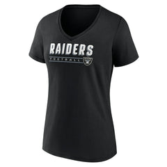 Las Vegas Raiders Women's Primary Play V-Neck T-Shirt | NFL Outlet