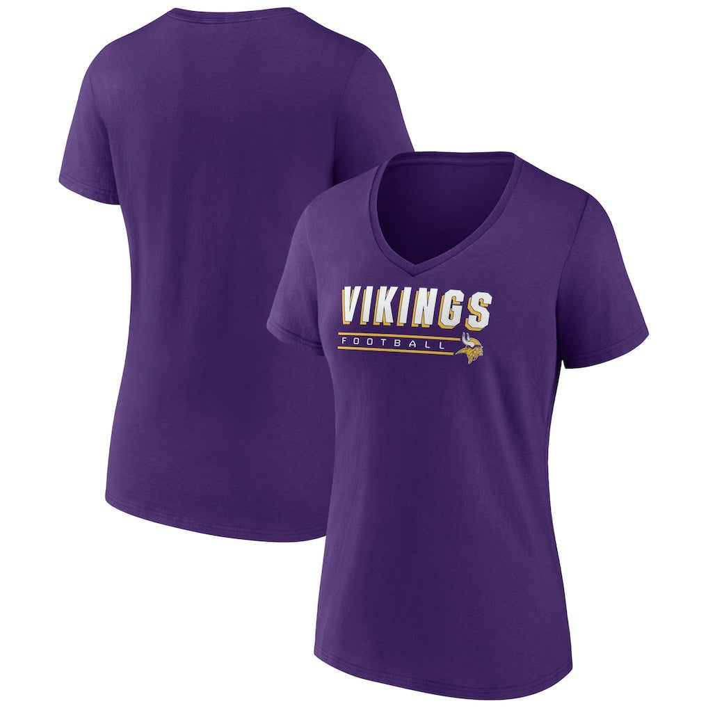 Minnesota Vikings Women's Primary Play V-Neck T-Shirt | NFL Near me