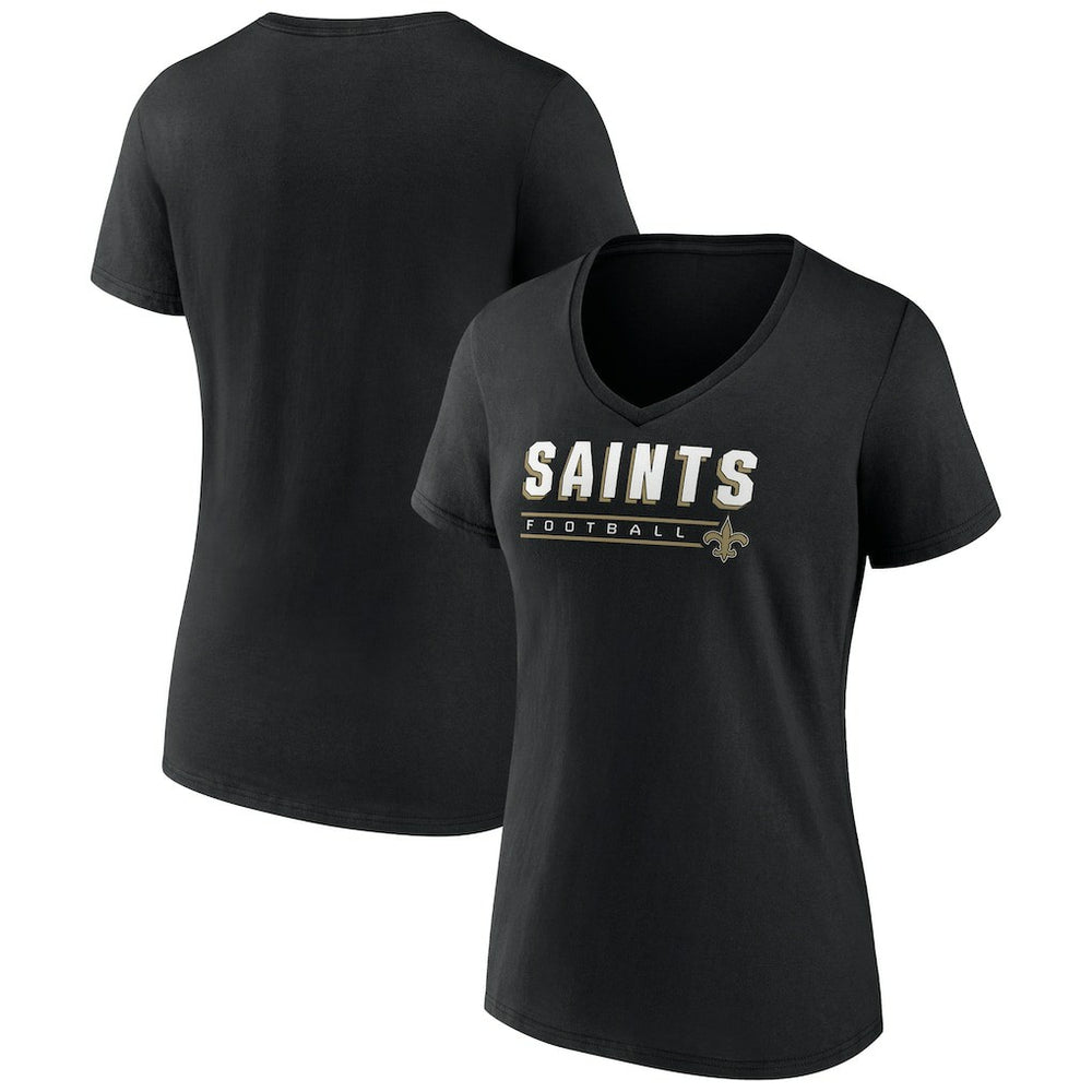New Orleans Saints Women's Primary Play V-Neck T-Shirt | NFL Sale