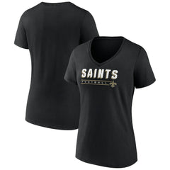 New Orleans Saints Women's Primary Play V-Neck T-Shirt | NFL Sale