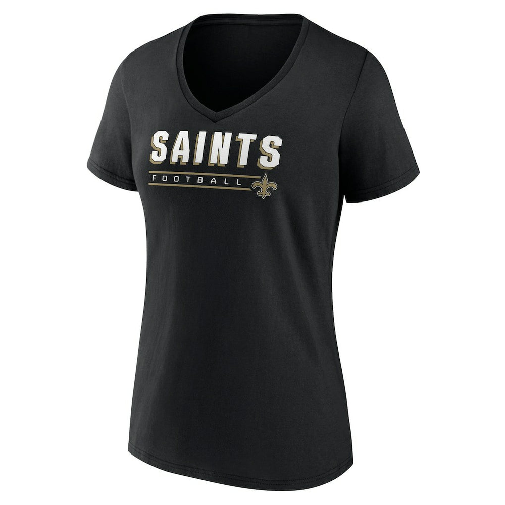 New Orleans Saints Women's Primary Play V-Neck T-Shirt | NFL Sale