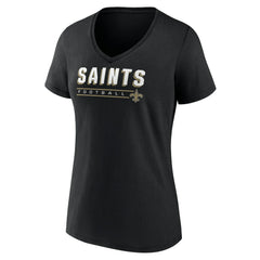 New Orleans Saints Women's Primary Play V-Neck T-Shirt | NFL Sale