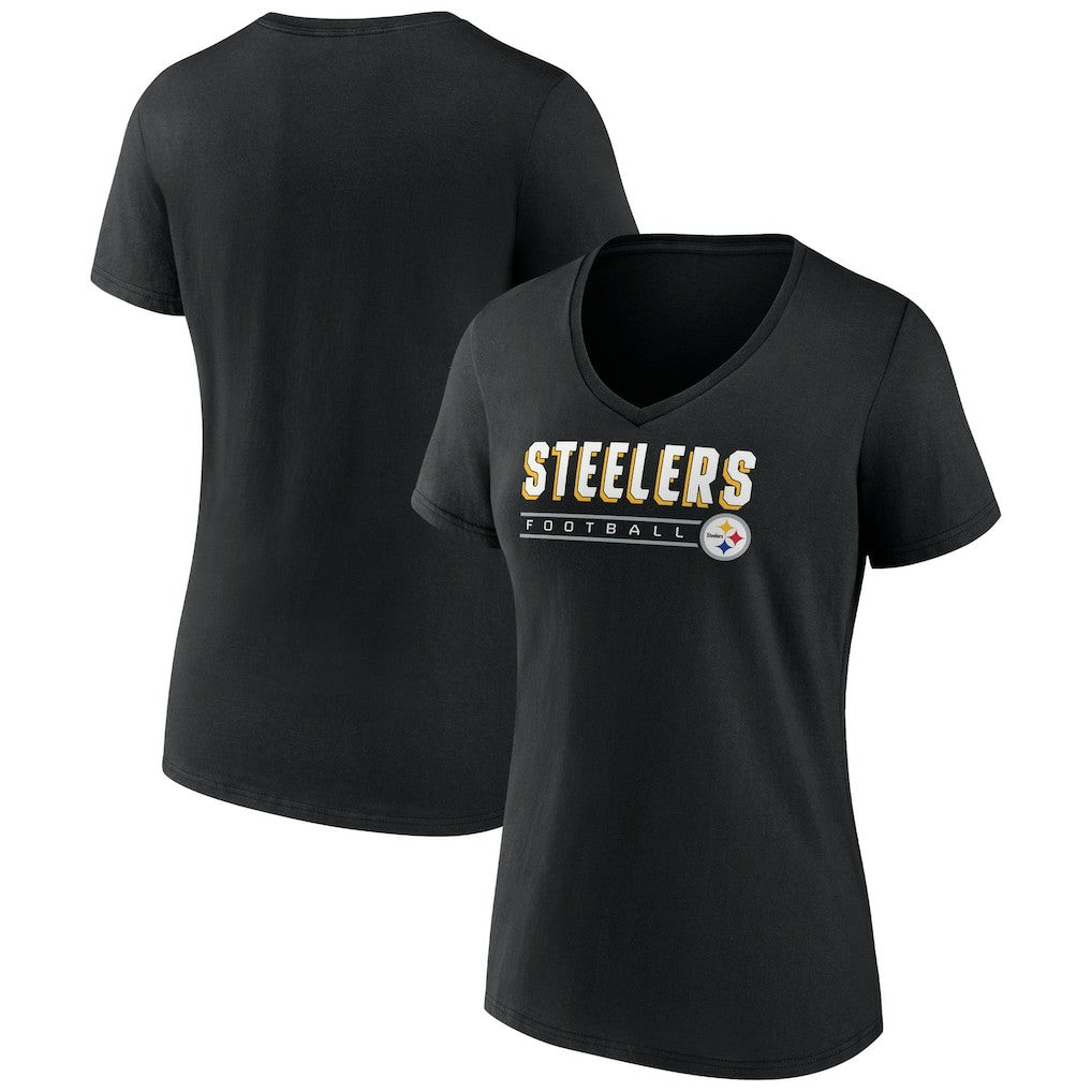 Pittsburgh Steelers Women's Primary Play V-Neck T-Shirt | NFL US