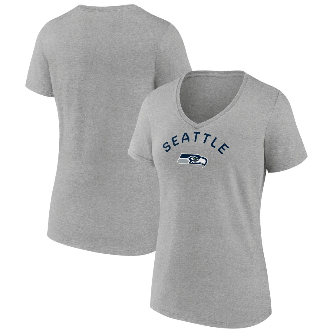 Seattle Seahawks Women's Team Arc V-Neck T-Shirt | NFL Hot