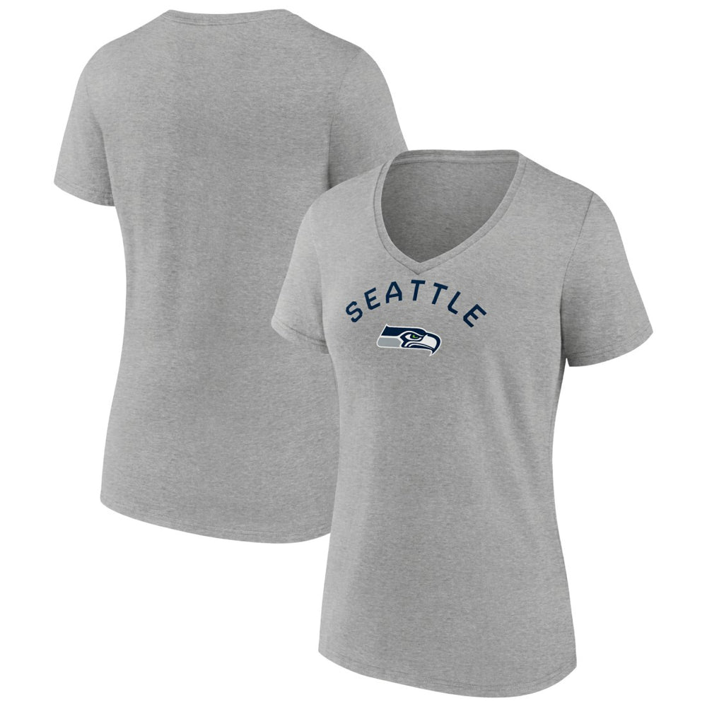 Seattle Seahawks Women's Team Arc V-Neck T-Shirt | NFL Hot