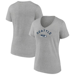 Seattle Seahawks Women's Team Arc V-Neck T-Shirt | NFL Hot