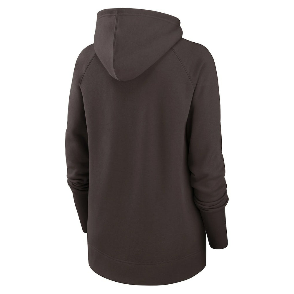 Cleveland Browns Women's Asymmetrical Raglan Full-Zip Hoodie | NFL Online