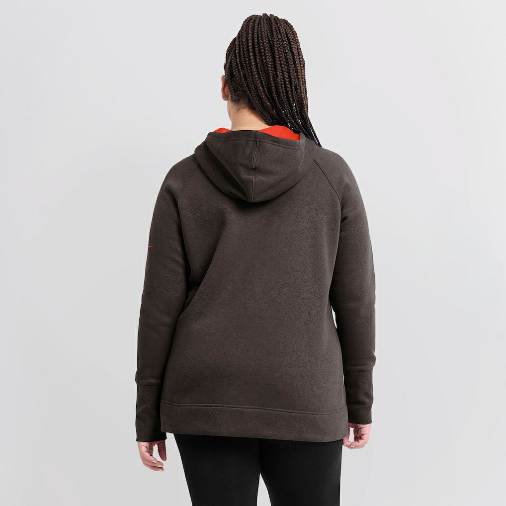 Cleveland Browns Women's Asymmetrical Raglan Full-Zip Hoodie | NFL Online