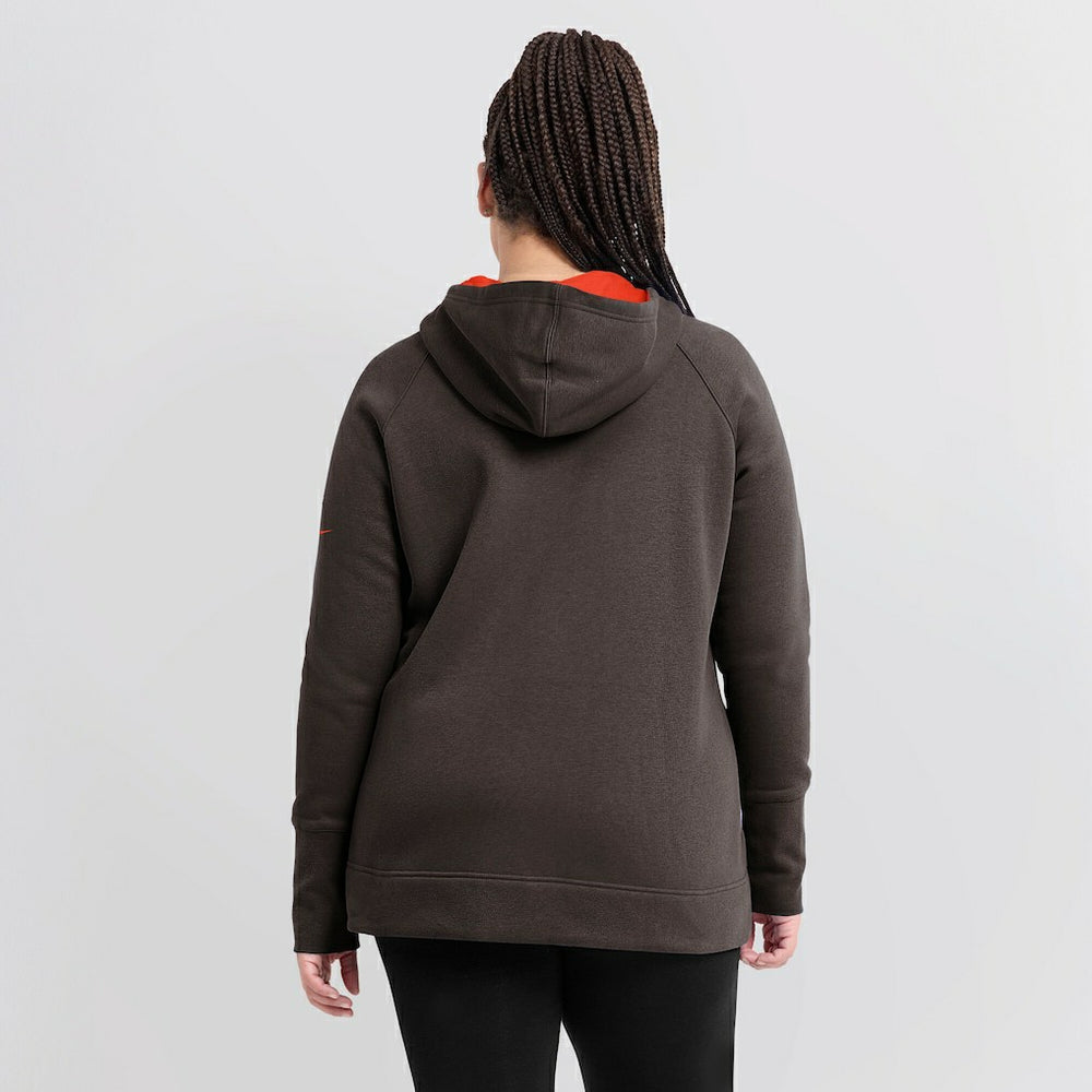 Cleveland Browns Women's Asymmetrical Raglan Full-Zip Hoodie | NFL Online