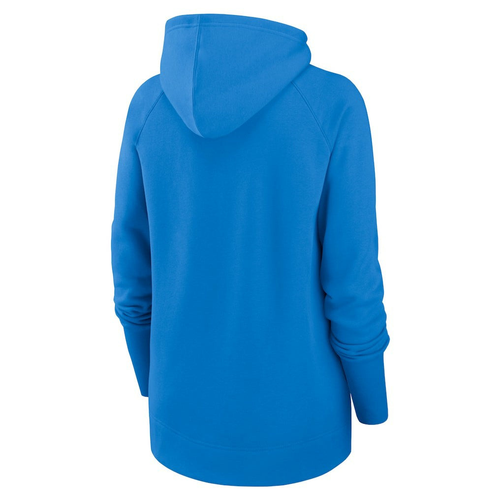 Los Angeles Chargers Women's Asymmetrical Raglan Full-Zip Hoodie | NFL Outlet