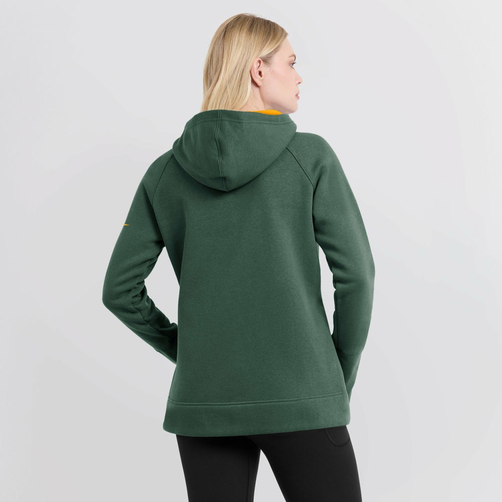 Green Bay Packers Women's Asymmetrical Raglan Full-Zip Hoodie | NFL Sale