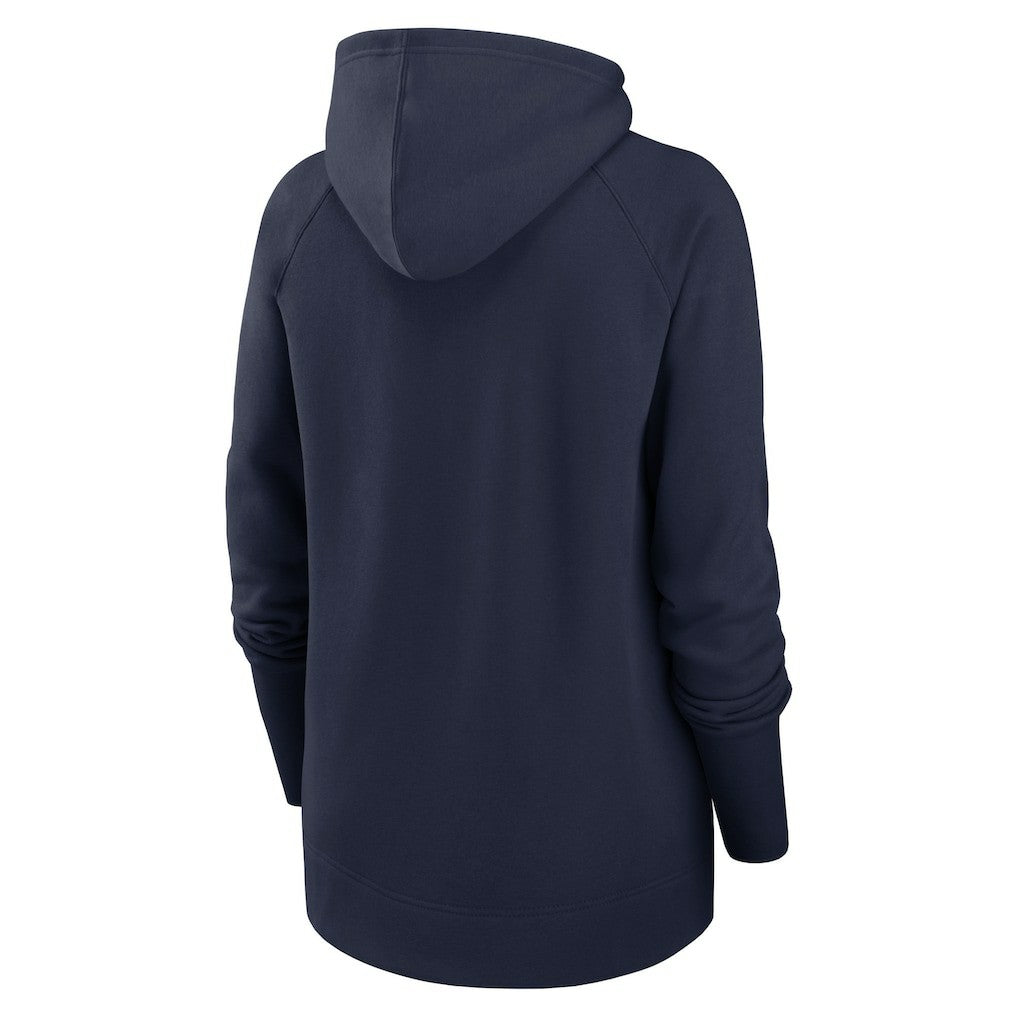 New England Patriots Women's Asymmetrical Raglan Full-Zip Hoodie | NFL US